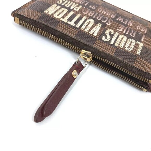 Auth LOUIS VUITTON N63094 Damier Pochette cle Wallet Key Chain coin purse - Picture 9 of 13